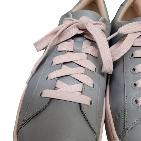 VIONIC Pro Mable Sneakers Leather Lace Up Comfort Gray Pink Women’s Size 11 - Picture 7 of 16